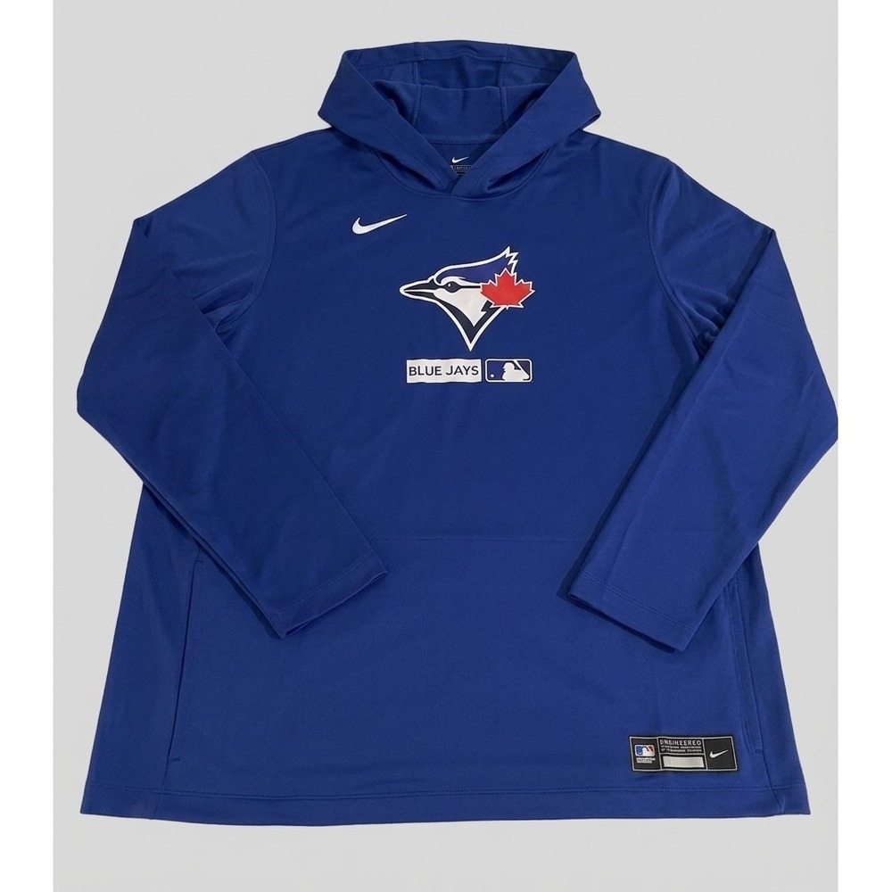 Men's Nike Toronto Blue Jays Authentic Collection Pullover Hoodie Size XL Blue